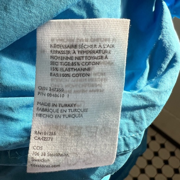 COS Blue Shirt with pockets Dress - Picture 3 of 7